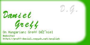 daniel greff business card